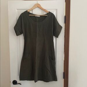 Cut Loose Olive Green Dress